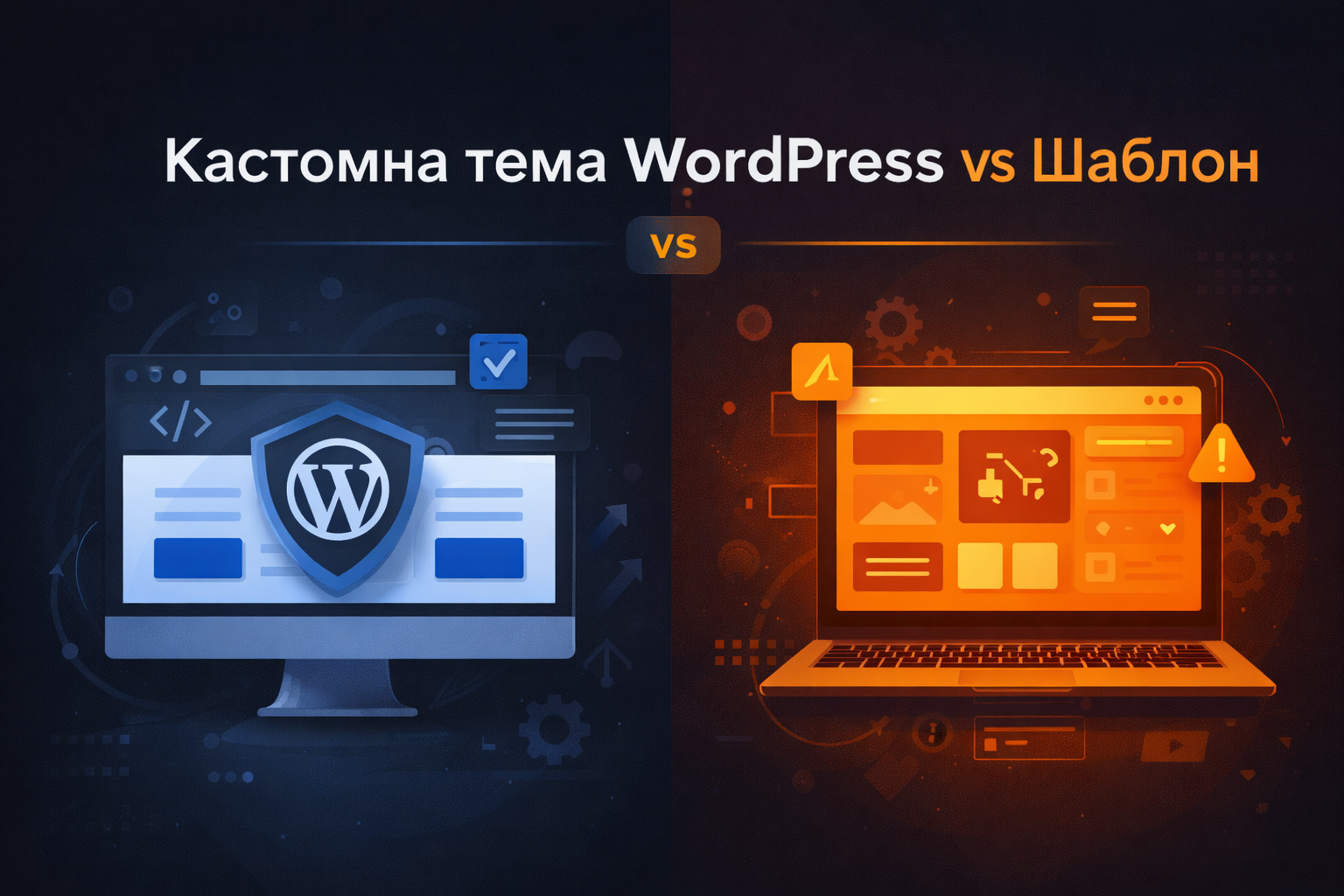 Кастомна тема WordPress vs шаблон: що обрати бізнесу