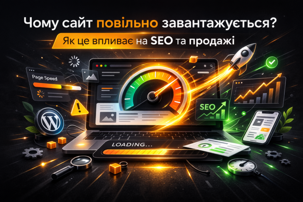 Якщо сайт повільно завантажується і як це впливає на SEO та продажі