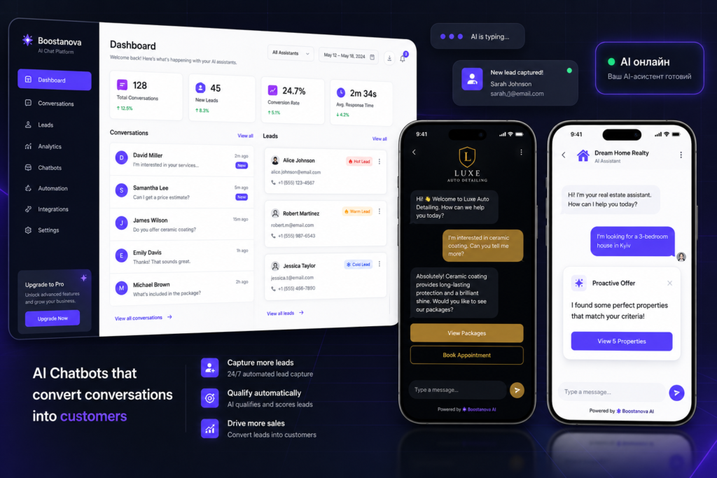 An AI assistant that qualifies leads 24/7—and forwards the completed lead to the manager